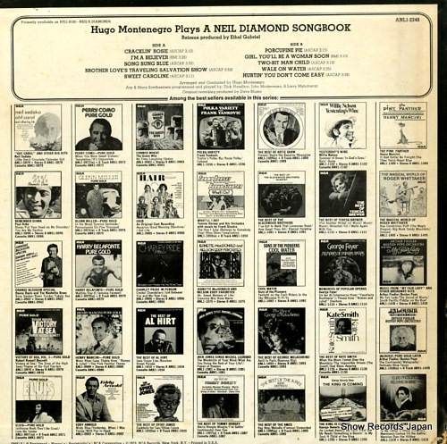 MONTENEGRO, HUGO a neil diamond songbook ANL1-2348