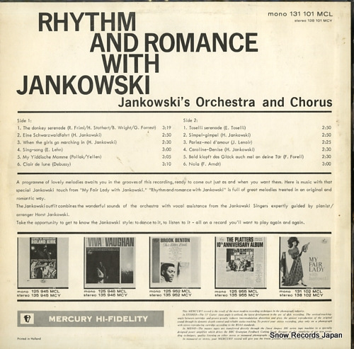 JANKOWSKI, HORST rhythm and romance with jankowski 131101MCL