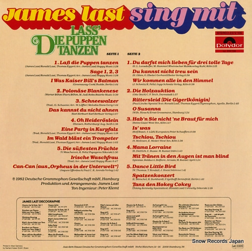 LAST, JAMES sing mit / lass' die puppen tanzen 2372106