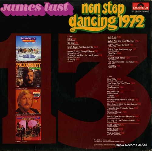 LAST, JAMES non stop dancing 1972 2371189
