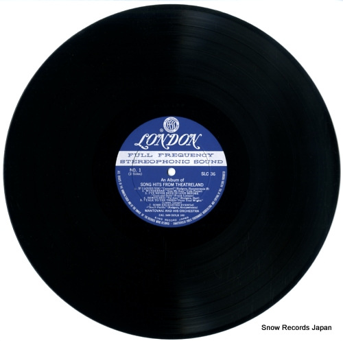 MANTOVANI song hits from theatreland SLC36