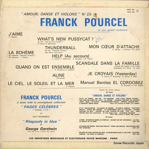 POURCEL, FRANCK amour danse et violons no.25 GSDF302 / FELP302