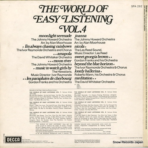 V/A the world of easy listening vol.4 SPA292