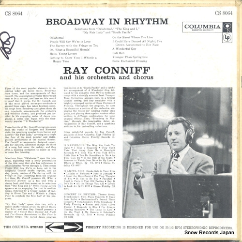 CONNIFF, RAY broadway in rhythm CS8064