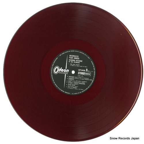 BOISSERIE, RAYMOND interpretes pour danser OP-8426