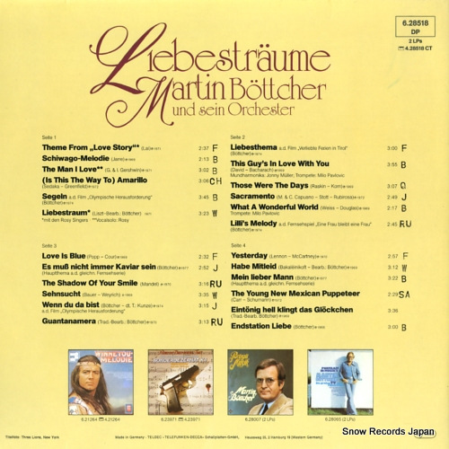 BOTTCHER, MARTIN liebenstraume 6.28518