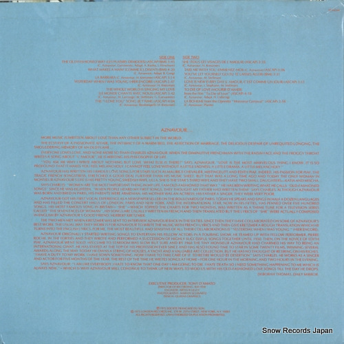 LARCANGE, MAURICE larcange plays aznavour SP44244