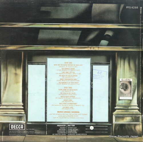 LARCANGE, MAURICE larcange plays legrand PFS4288