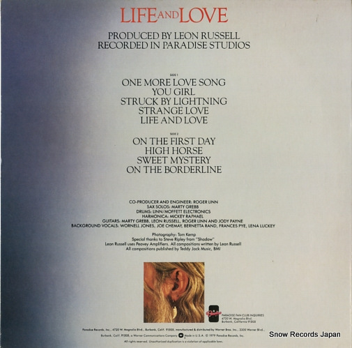 RUSSELL, LEON life and love PAK3341