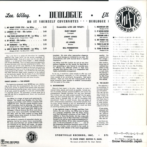 WILEY, LEE / ELLIS LARKINS duologue PA-6003(M)