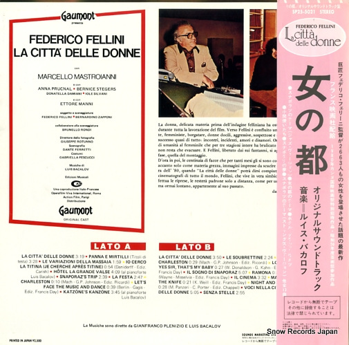 BACALOV, LUIS la citta' delle donne SP25-5021