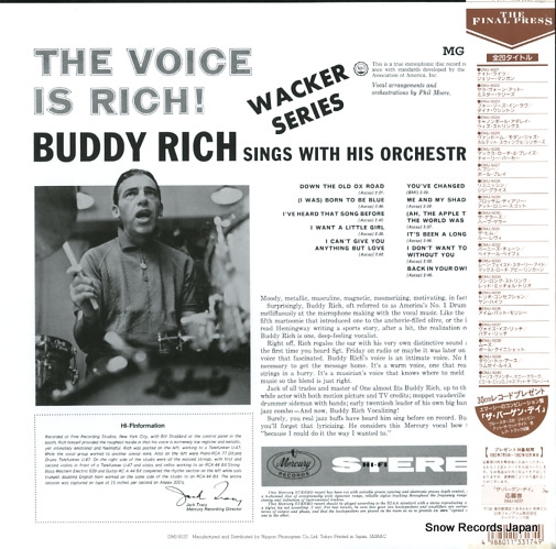 RICH, BUDDY the voice is rich DMJ-5037