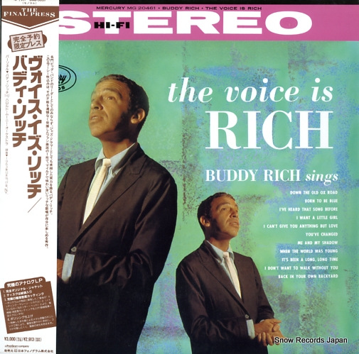 RICH, BUDDY the voice is rich DMJ-5037