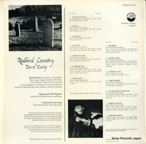 ESSIG, DAVE redbird country WS001