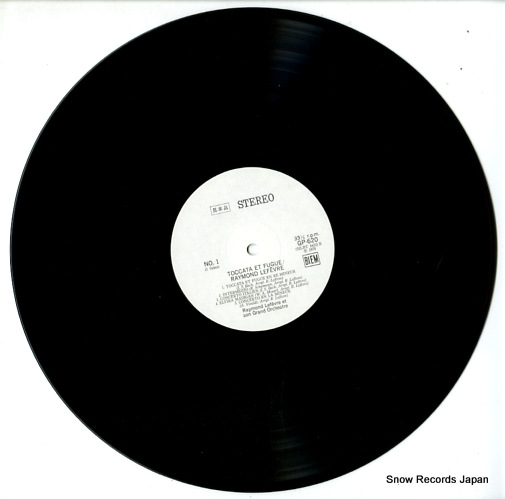 LEFEVRE, RAYMOND toccata et fugue GP620