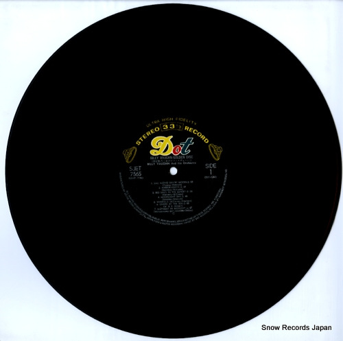 VAUGHN, BILLY golden disk SJET-7565