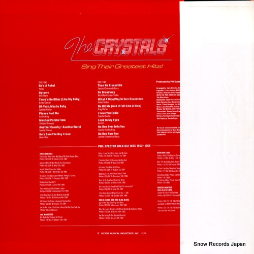 CRYSTALS, THE the crystals sing their greatest hits SWX-6280(M)
