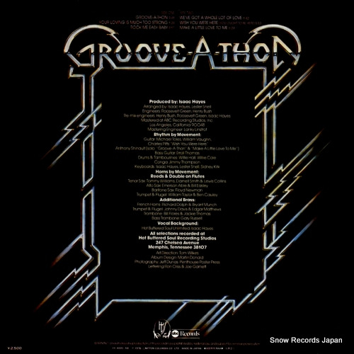 HAYES, ISAAC groove-a-thon YX-8005-AB