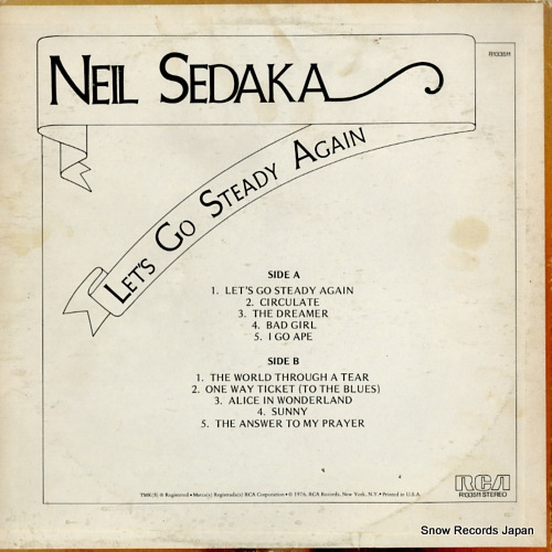 SEDAKA, NEIL let's go steady again R133511