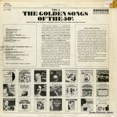 V/A the golden songs of the 50's vol.1 HS11166
