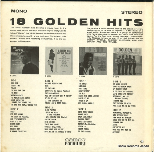 RYDELL, BOBBY 18 golden hits SC2001