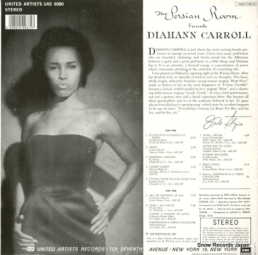 CARROLL, DIAHANN the persian room presents 1599371