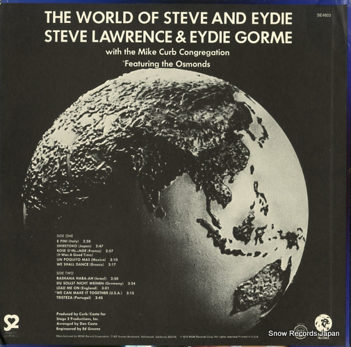 ƥ֡󥹡ǥ the world of steve and eydie SE4803