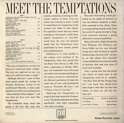 TEMPTATIONS, THE meet the temptations M5-140V1