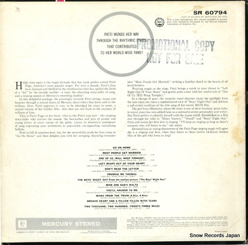 PAGE, PATTI golden hits vol.2 SR60794