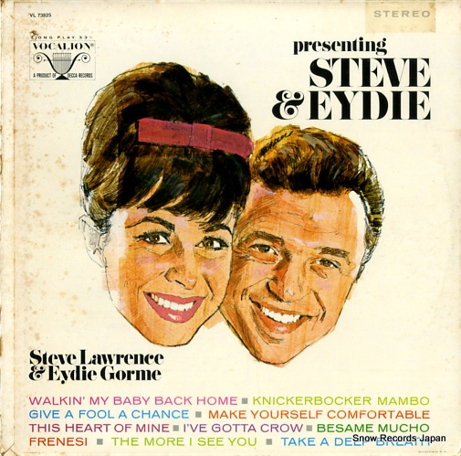 LAWRENCE, STEVE, AND EYDIE GORME presenting steve and eydie VL73825