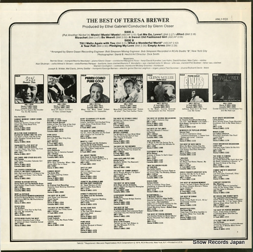 BREWER, TERESA the best of teresa brewer ANL1-1131