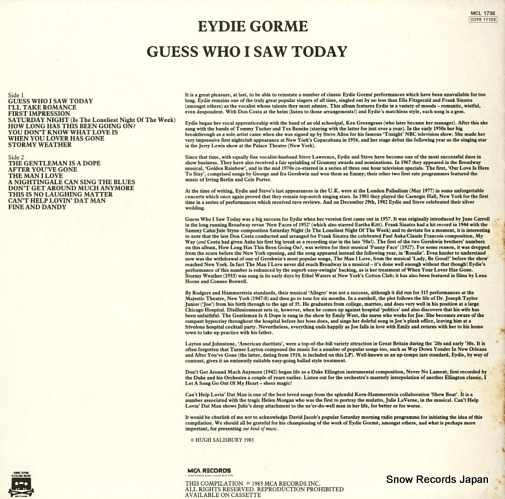 GORME, EYDIE guess who i sae today MCL1736