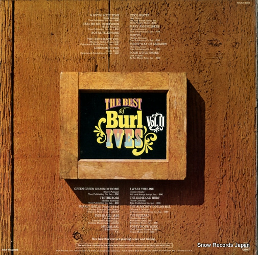 IVES, BURL the best of burl ives vol.2 MCA2-4089
