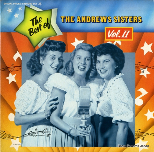 ANDREWS SISTERS, THE the best of the andrews sisters vol.2 MCA2-4093