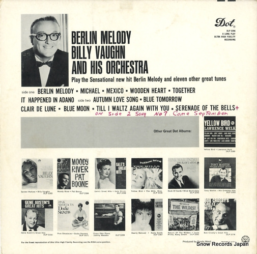 VAUGHN, BILLY berlin melody DLP3396