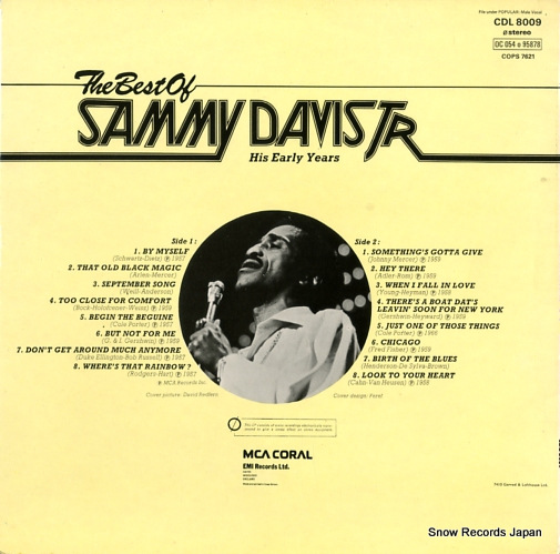 DAVIS, SAMMY, JR. the best of sammy davis jr. CDL8009