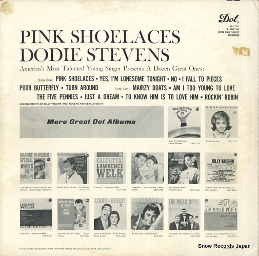 STEVENS, DODIE pink shoelaces DLP3371