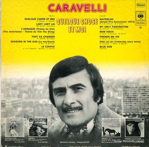 CARAVELLI quelque chose et moi CBS80326
