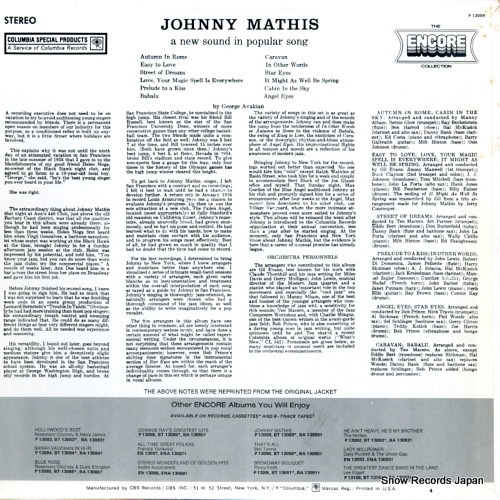 MATHIS, JOHNNY the encore collection P13089