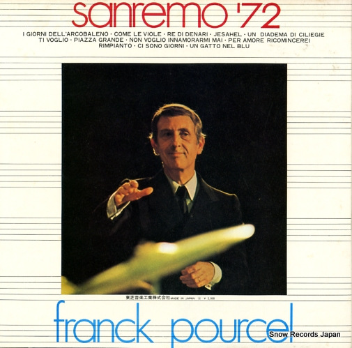 POURCEL, FRANCK sanremo '72 EOP-80512
