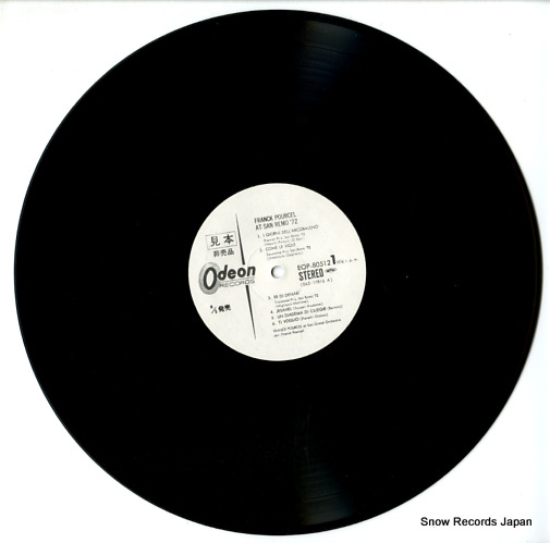 POURCEL, FRANCK sanremo '72 EOP-80512