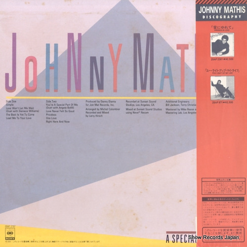 MATHIS, JOHNNY a special part of me 28AP2787