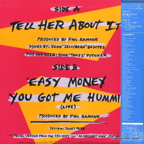 JOEL, BILLY tell her about it 12AP2716