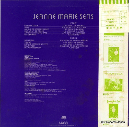 SENS, JEANNE MARIE d'avertissement P-10152A