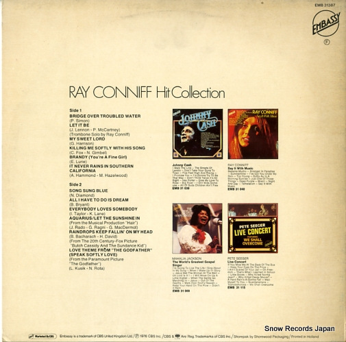 CONNIFF, RAY hit collection EMB31387