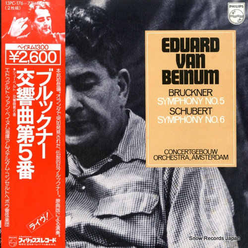 BEINUM, EDUARD VAN bruckner; symphony no.5 13PC-176