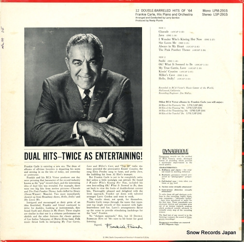 CARLE, FRANKIE 12 double-barreled hits of '64 LSP-2915