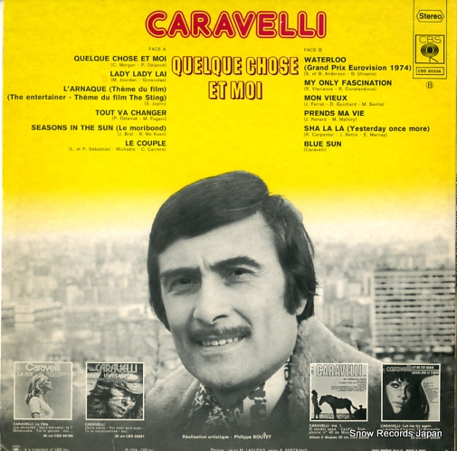 CARAVELLI quelque chose et moi CBS80326