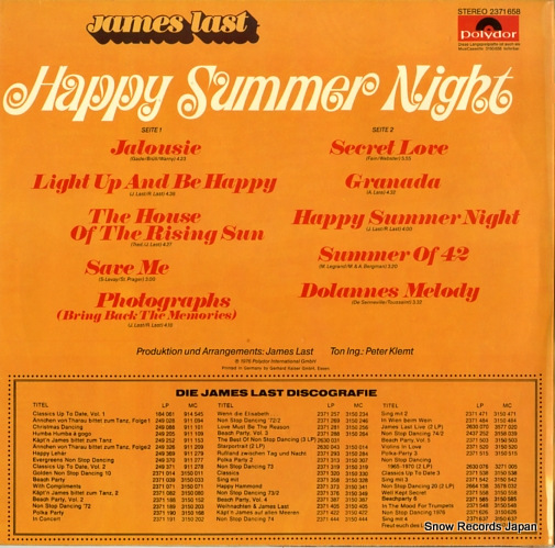 LAST, JAMES happy summer night 2371658