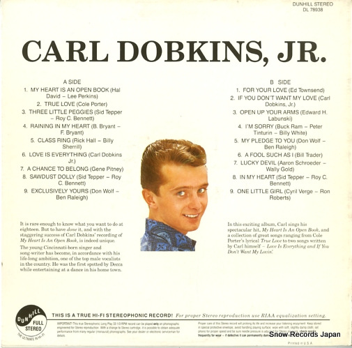 DOBKINS, CARL JR. carl dobkins, jr. DL78938